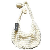 Wholesale - IVORY QUILTED HOBO HANDBAG W/TOP ZIPPER C/P 12